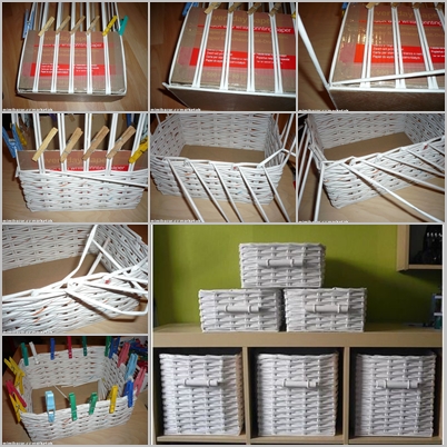 diy woven basket organizer