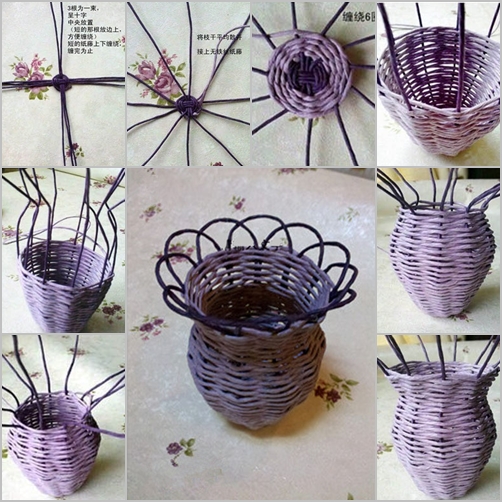 how to diy woven flower vase from paper roll flower vase with paper