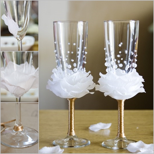 wine glass decor feature