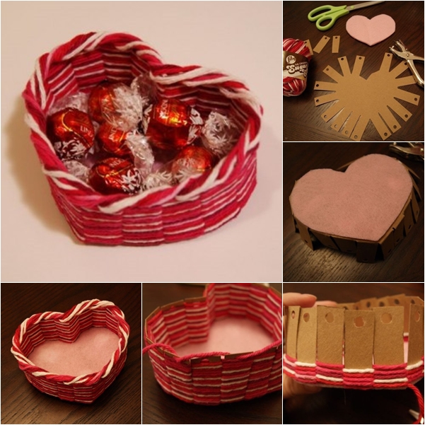 yarn heart basket f