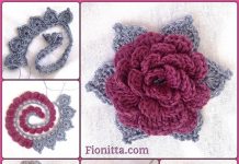 DIY 3D Crochet Rose Free Crochet Patterns – 3 Ways 15