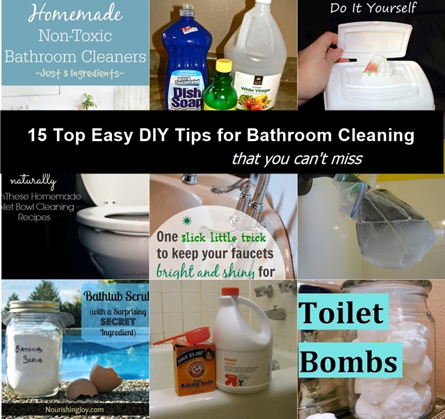 15 Top Easy DIY Tips for Bathroom Cleaning feature