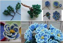 DIY Beautiful Bead Flower Bouquet Bead rose f