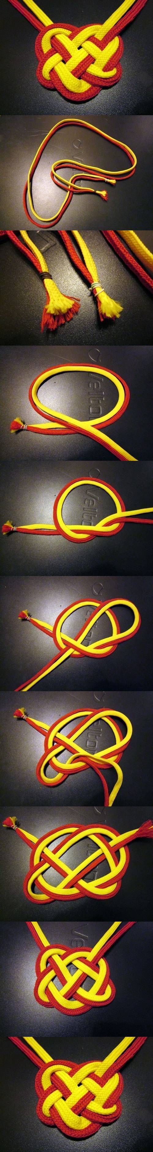 Chinese knot necklace tutorial