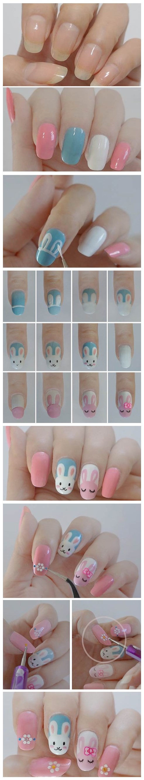 DIY-Easter-bunny-nail-polish-manicure-design