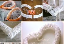 DIY Divine Yarn Heart Wreath Heart Wreath f