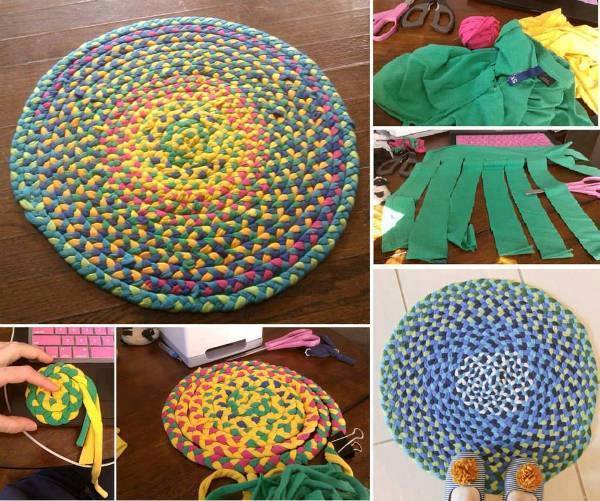 How To Make A Braided T-Shirt Rug