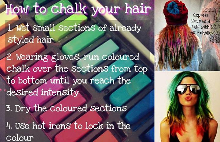 How to Chalk your hair