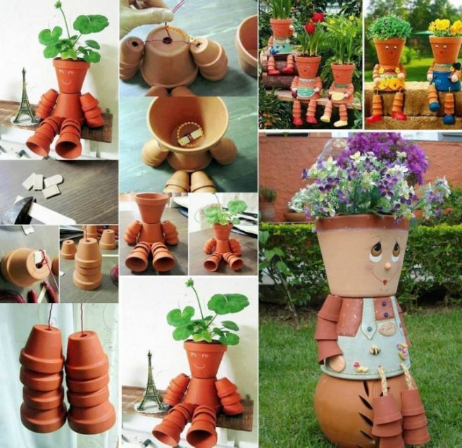 20+ Terra Cotta Clay Pot DIY Project for Your Garden - How to DIY Clay Pot Planter People tutorial