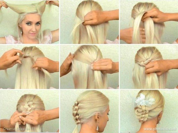 How to DIY Cute Braid Bun Hairstyle