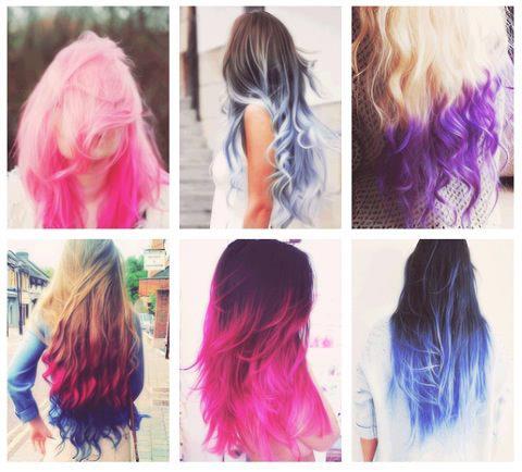 How to DIY Cute Girls Dip Dyed Hairstyle 2