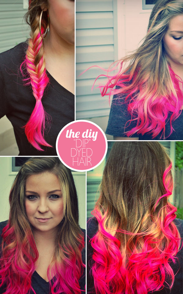 How to DIY Cute Girls Dip Dyed Hairstyle