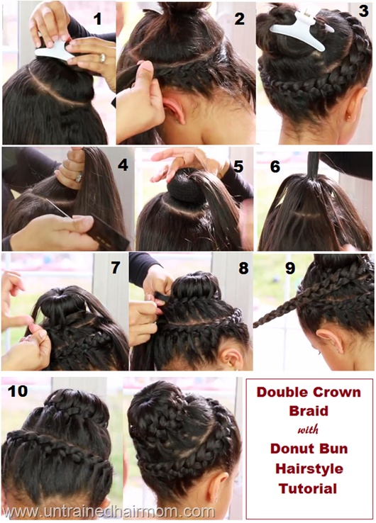 How to DIY Cute Girls Double Crown Hairstyle