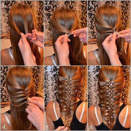 How to DIY Girls Waterfall Braid Hairstyle 2