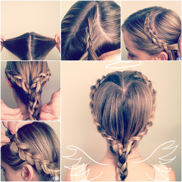 How to make Heart Shaped Braided Hairstyle