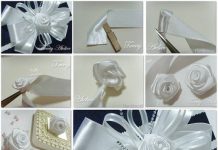 DIY Classy Ribbon Rose Satin ribbon rose