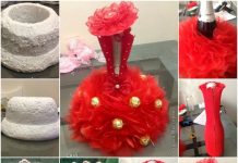 DIY Chocolate Flower Dress Decor for Wine Glasses Wine glass dressing f