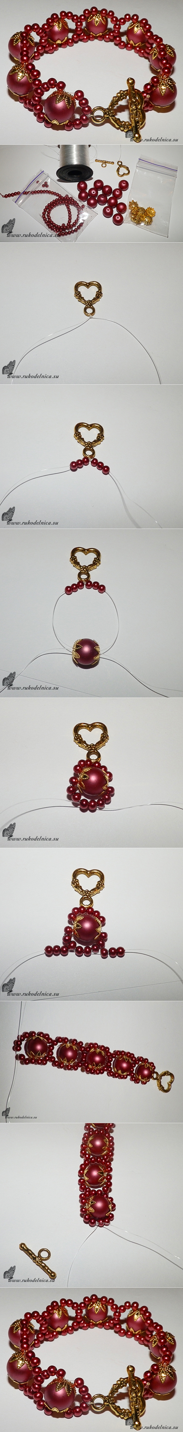 berry bead bracelet tutorial