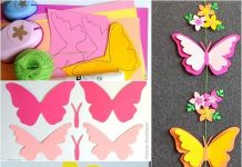 DIY Colorful Paper Butterfly Mobile butterfly mobile f