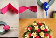 DIY Chocolate Paper Flower Bouquet