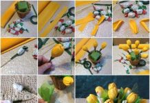 DIY Sweet Chocolate Tulip Flower Bouquet chocolate paper flower bouquet