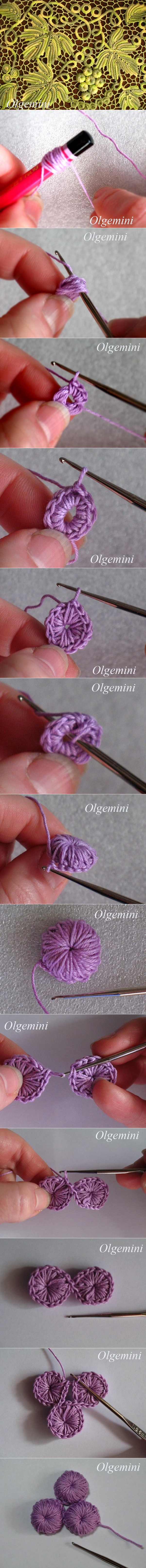 crochet grape pattern tutorials