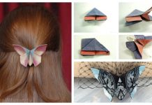 DIY Fabric Origami Butterfly Tutorial DIY Fabric Origami Butterfly Tutorial