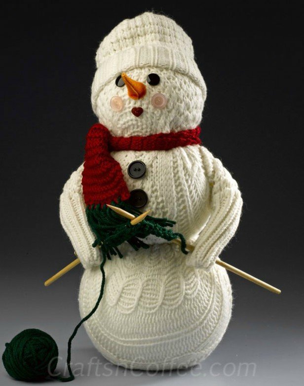 DIY Sweater Snowman Tutorial