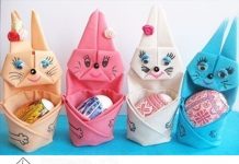 DIY Napkin Folded Bunny with Easter Egg Napkin folded Bunny with Easter Egg tutorial