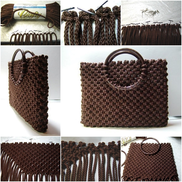 macrame tote bag diy
