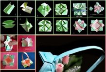 DIY Origami Paper Basket DIY Origami Paper Basket