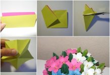 DIY Beautiful Paper Origami Lily Flower Bouquet origami flower bouquet f