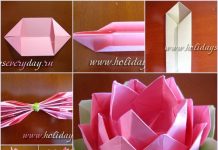 DIY Origami Paper Lotus Flower origami lotus flower f
