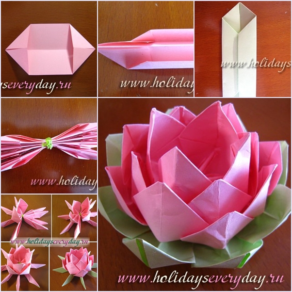 origami lotus flower f