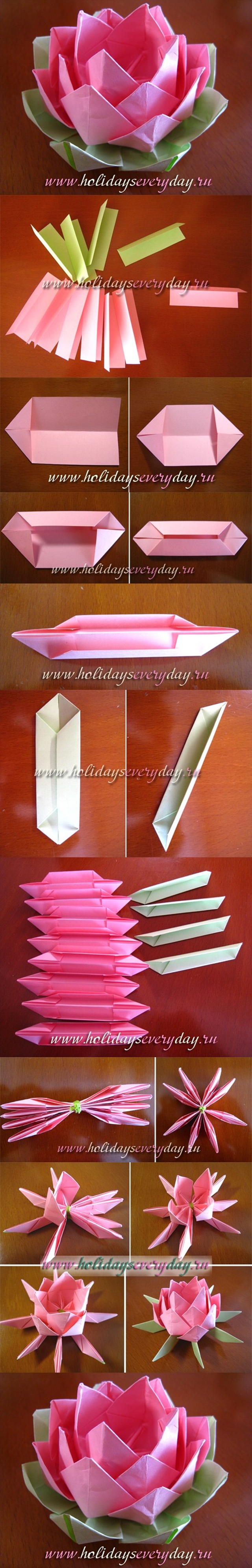 origami lotus flower tutorial