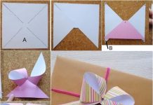 DIY Easy Paper Cut-N-Glue Bow paper bow f