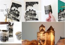 DIY Evening City Lamp from Photos photo shade f