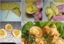 DIY Amazing Potato Rose Fries DIY fried potato rose appetizer tutorial