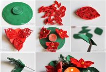 DIY 3D Quilling Flower Candle Holder quilling flower candle base f