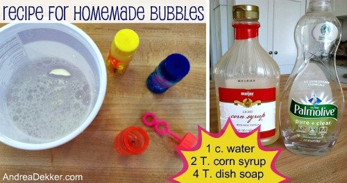 How To Make a Homemade Bubbles Mixture