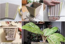 DIY Retro Paper Planter from Old Newspaper retro paper planter