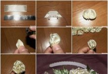 DIY Kanzashi Ribbon Peony Flower satin ribbon peony f