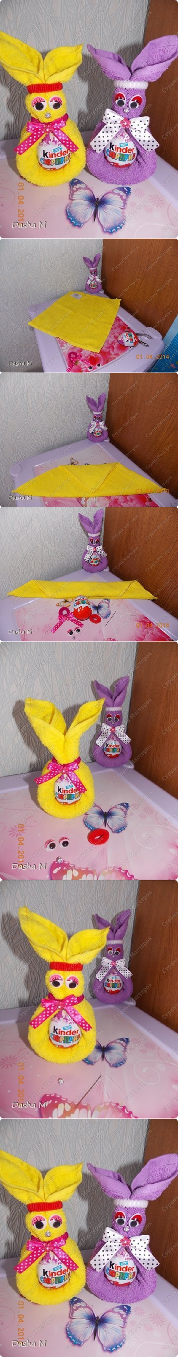 DIY Towel Bunny with Easter Egg in Last Minute