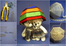 DIY Cute Mini Yarn Umbrella with Pen Refills umbrella f