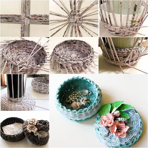 weaved basket f