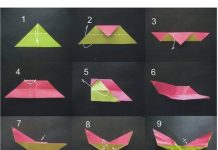 DIY Origami Paper Winged Heart winged heart