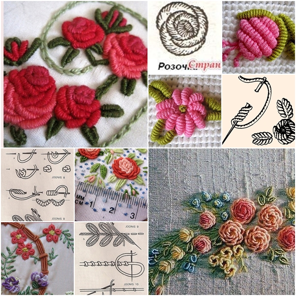 3D Thread flower embroidery