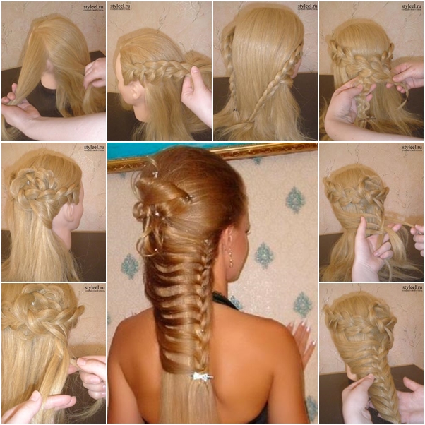 How to Make Beautiful Braided Hairstyle for Long Hair - DIY Tutorials