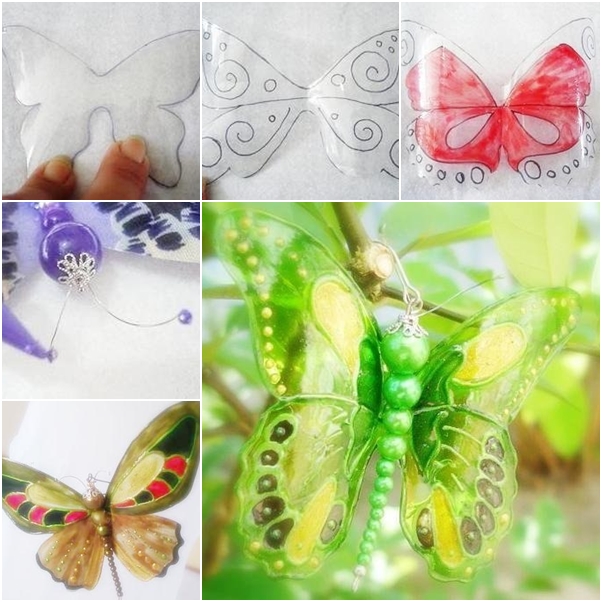 DIY Beautiful butterfly from plastic bottle