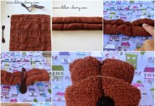 How to Make Cute Puppy with Hand Towel Cute Puppy from Towel 2